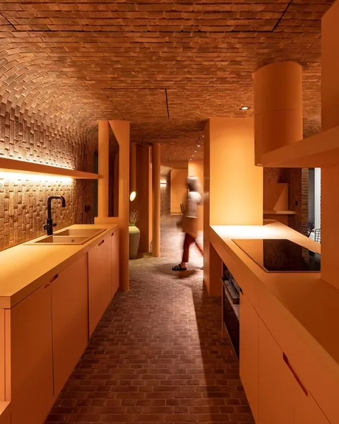 Brick - some contemporary residential buildings, iran. 