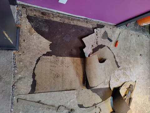 Restored 1916 hardwood floor Midwest