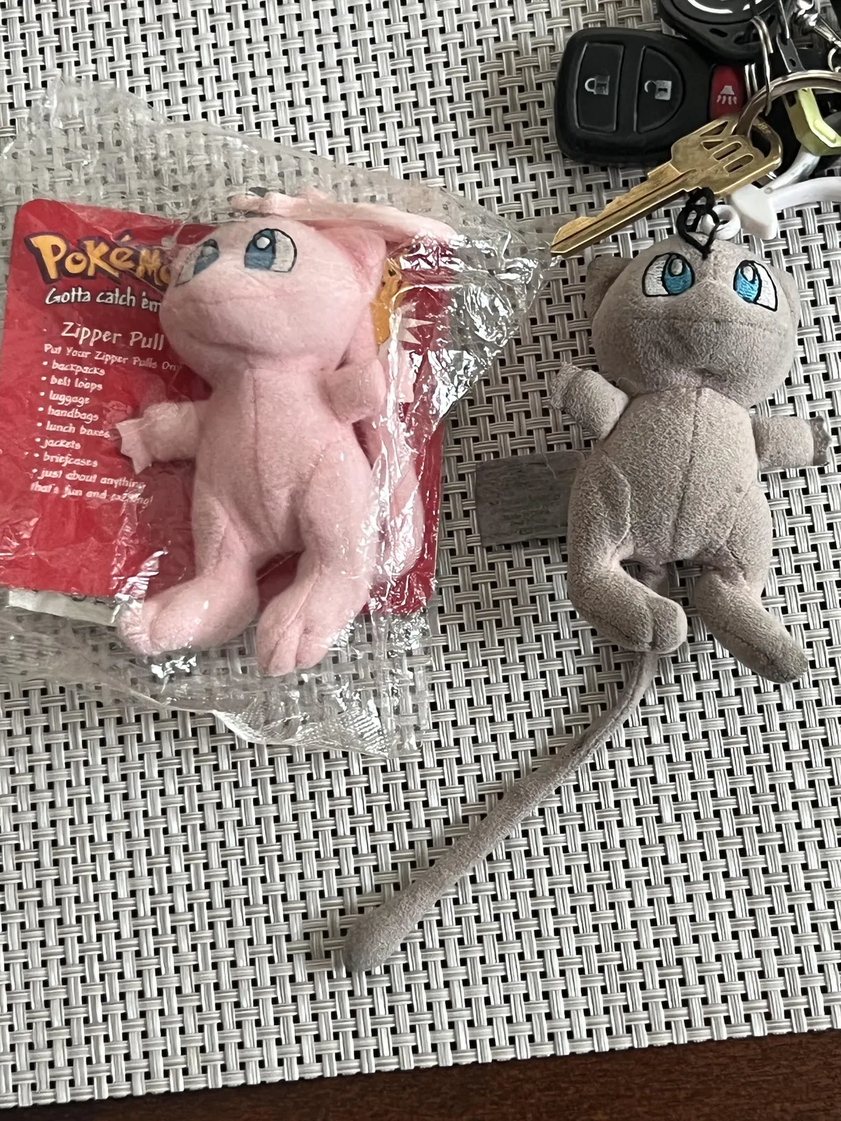 A sealed mew plush vs one that I’ve had since I was 7