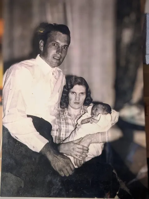 My terrified Dad (20) and his first wife (19) days after the birth of their first child (Maine, USA, 1961).