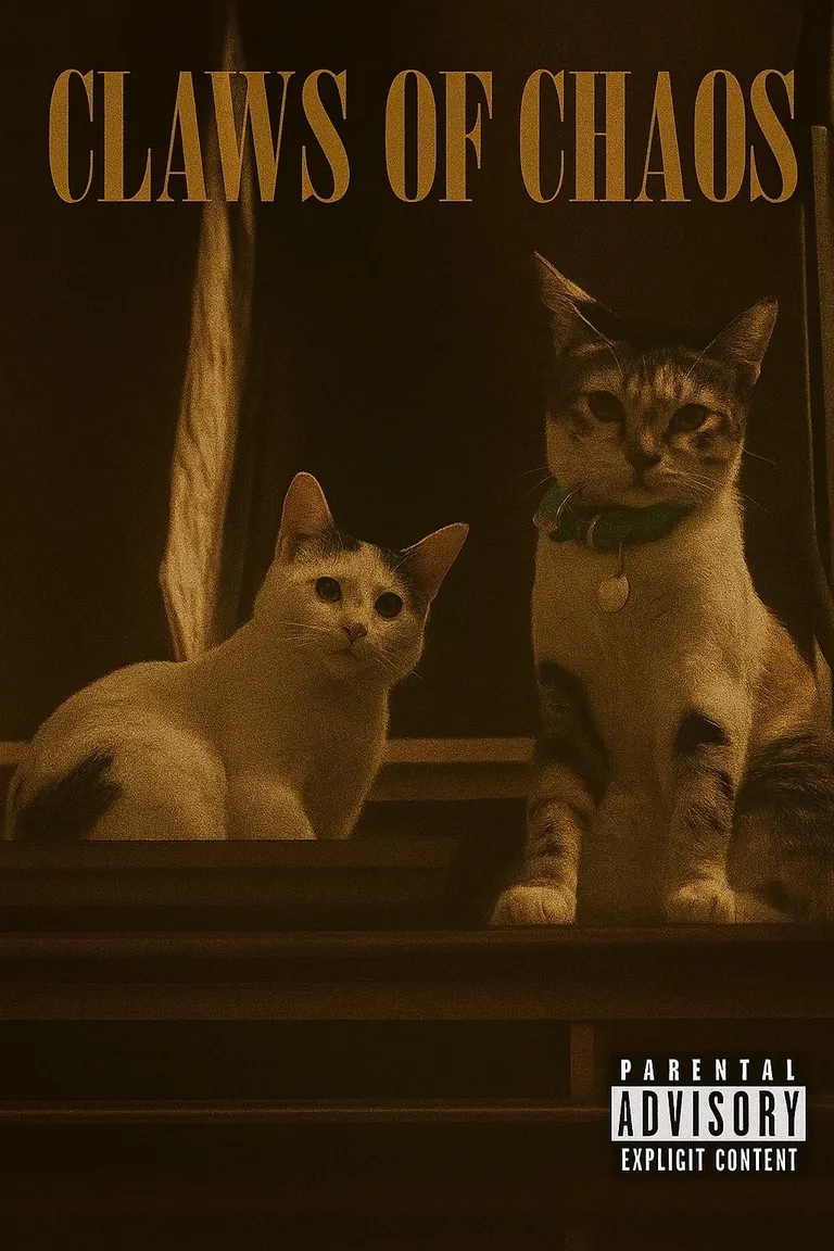 Turned photo of my cats into Album cover