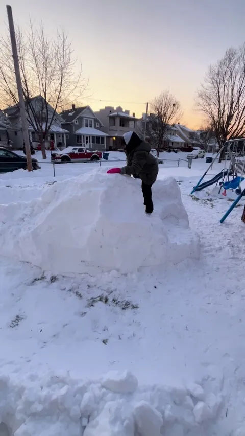 Homemade winter park