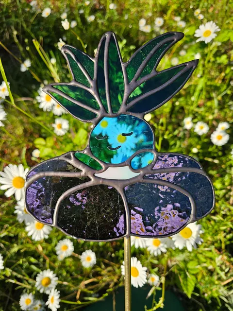 (OC) stained glass pokopia garden stakes