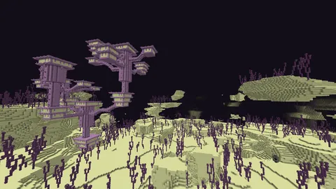 What if the End Dimension had multi-leveled islands like this?