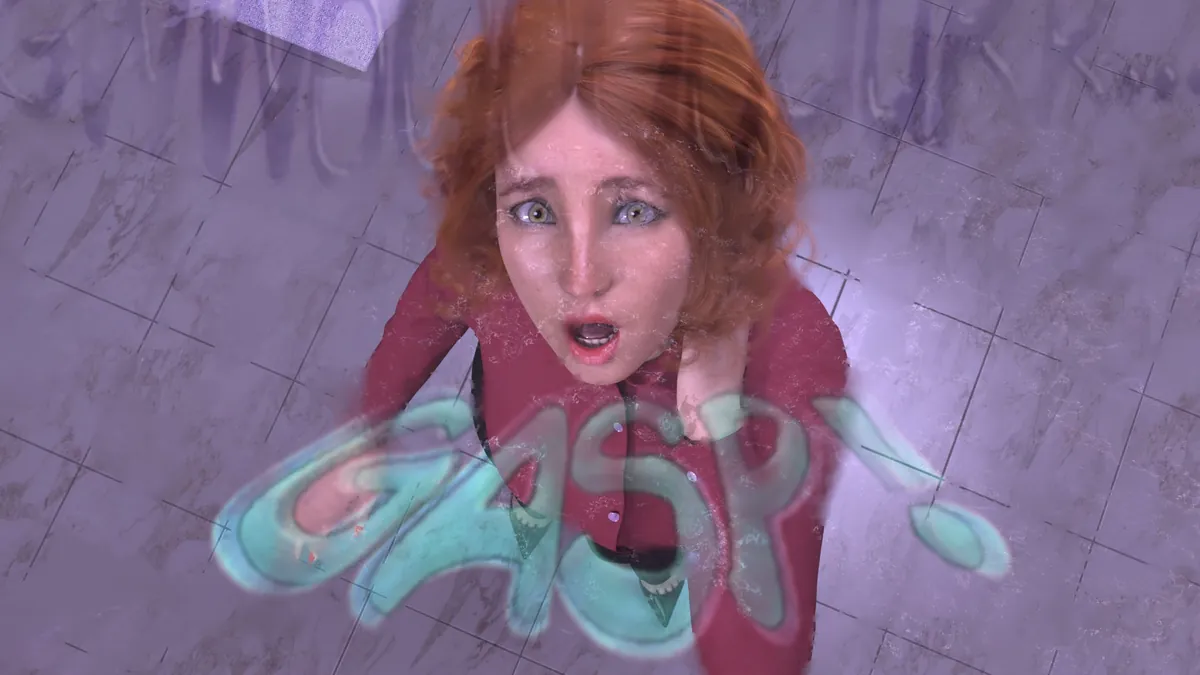 TakeOverTember Day 20: Oral Invasion (Comic: Splintered Cells 3) - The slime needs a solid bod to infiltrate the facility... how about THAT lovely redhead? Open wiiiide!