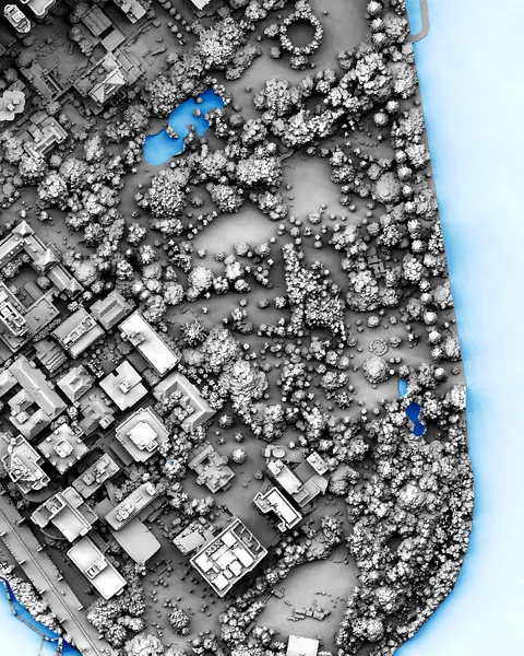[OC] Fragments from my collection of very detailed shaded maps of cities