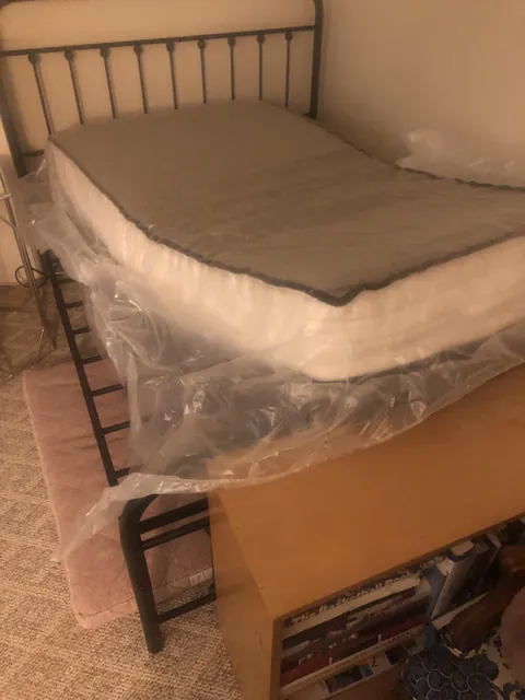 Mattress in a box was supposed to be a queen. Also my wife just lost her job.