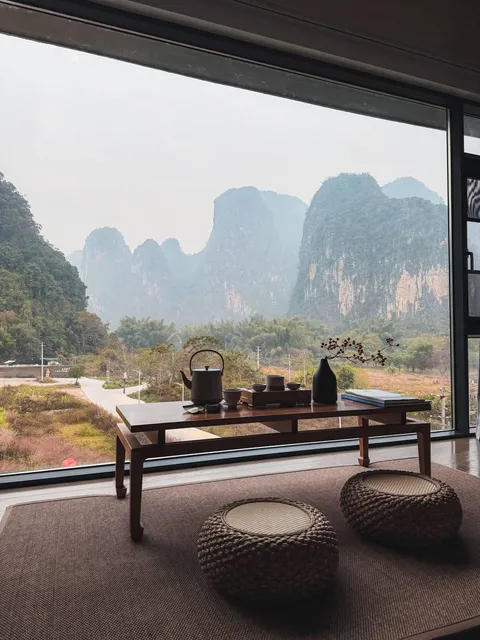 ITAP of a hotel room in Yangshuo