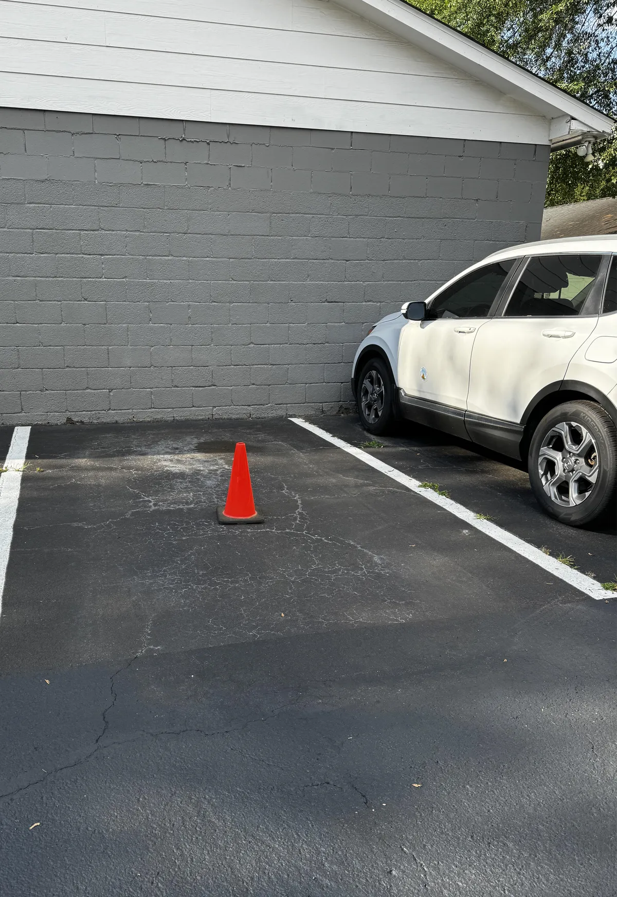 One of my neighbors started putting a cone down to save “their” spot in our complex.