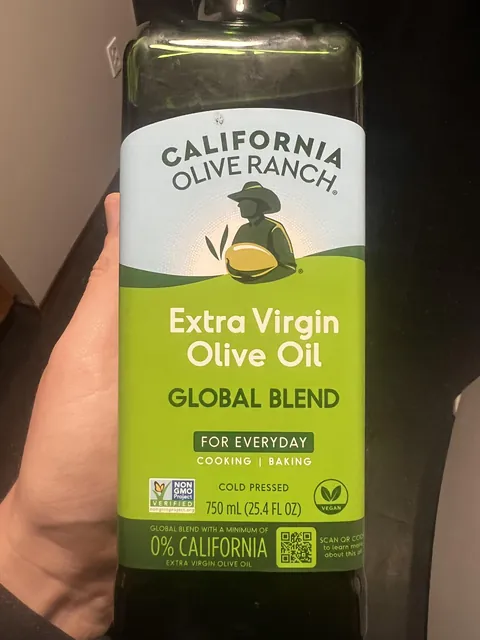 My California Olive Ranch Olive Oil contains a minimum of 0% California olive oil