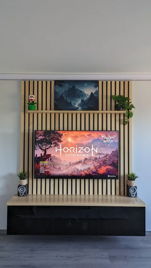 I made a TV-wall for my living-room