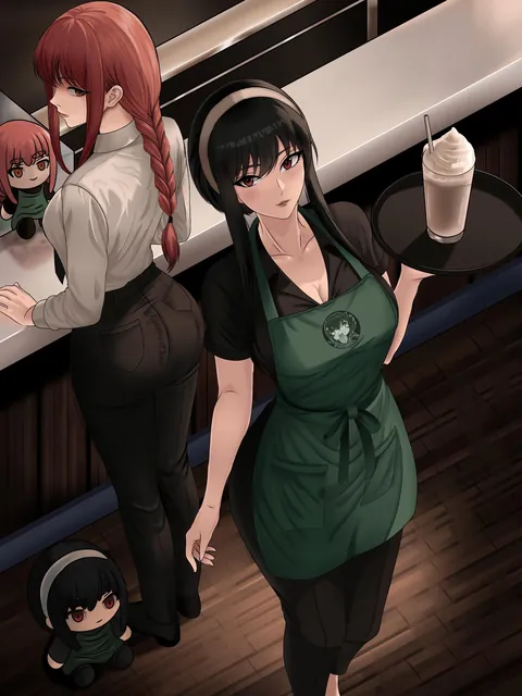 Makima &amp; Yor Waifu Cafe (FuyushiTOllie) [Chainsaw Man x Spy x Family]