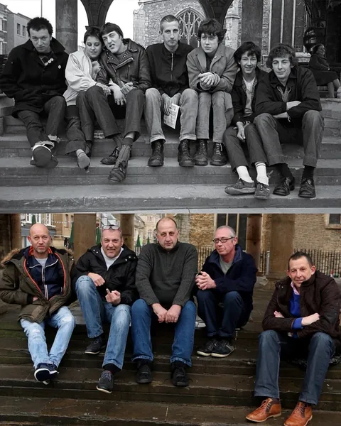 Photographer tracked down people he captured 40 years ago to recriate their photos