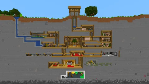 Made a villager ant farm to see if they would like it