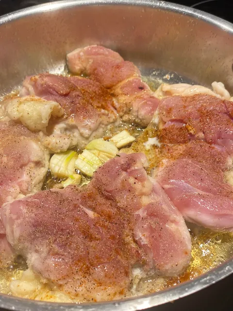 [homemade] rendered fat chicken thighs