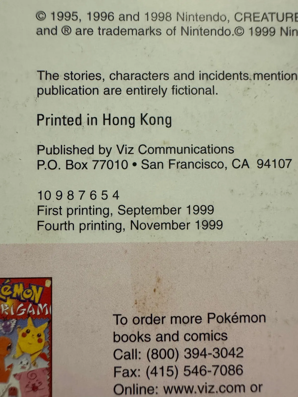 Who is this Pokemon? 25 year old book.