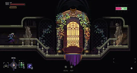 A save room for our game Silent Planet.