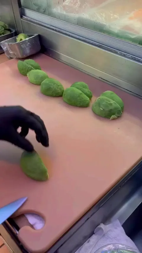 Beautifully cut avocados