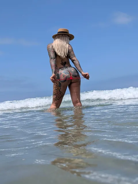 latina at San Diego nude beach