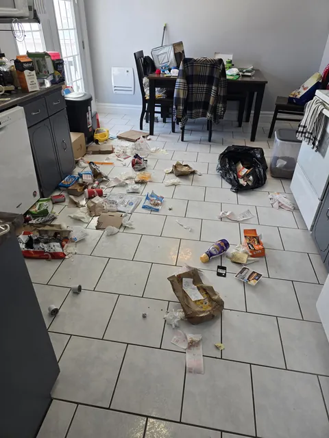 I went out for 2 hours. Forgot to take out the garbage before I left.