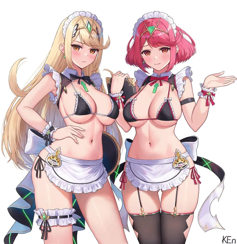 Maids Pyra and Mythra [Xenoblade]