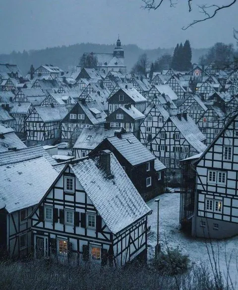 The cozy German town of Freudenberg