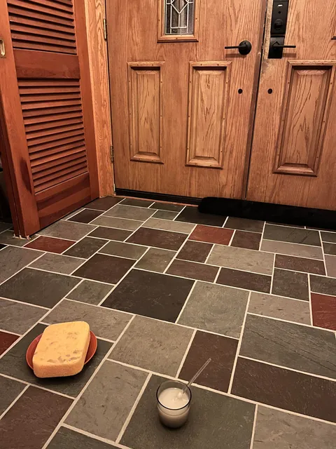 Refinished my slate floors