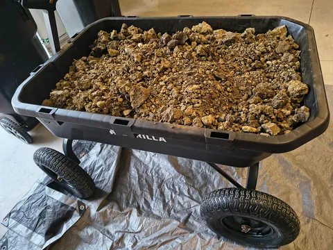 Is there a more efficient way of breaking down this dirt into small particles other than keep hitting it with a shovel?