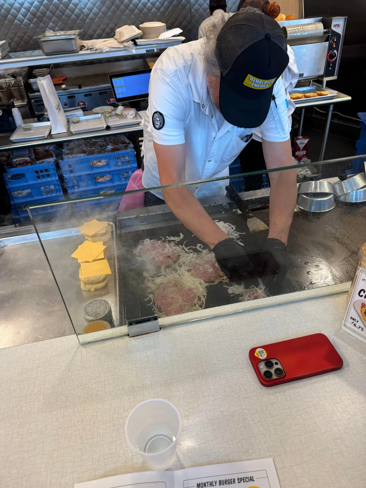 [i ate] a burger from George Motz