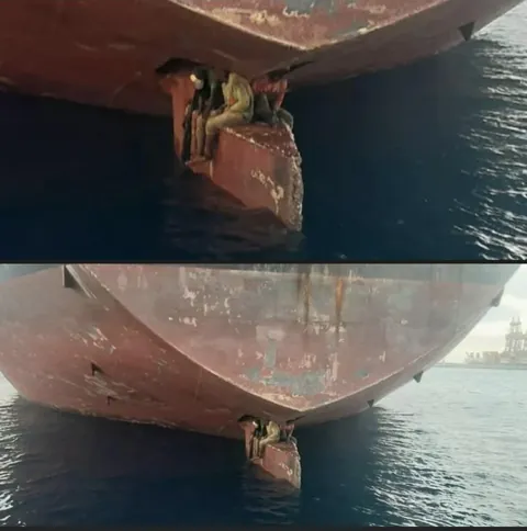 “Three men survived an 11-day ocean voyage from Nigeria to Spain while perched on a ship’s rudder.”[ 11 days mind boggling ]