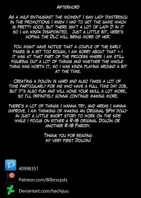 [Hachijuu] Dominating Lady Dimitrescu (Pt. 2/2 + BONUS)