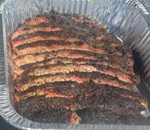 [homemade] 2 Texas Briskets and a Pulled Pork. Zoom in on that fat.