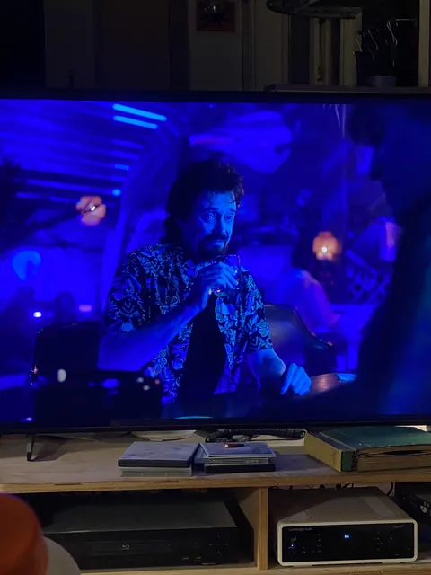 This scene from Wednesday came on and my boyfriend just yelled “OMG it’s Hugh Jackman