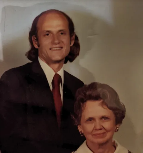 My dad at 25 with my grandma circa 1974