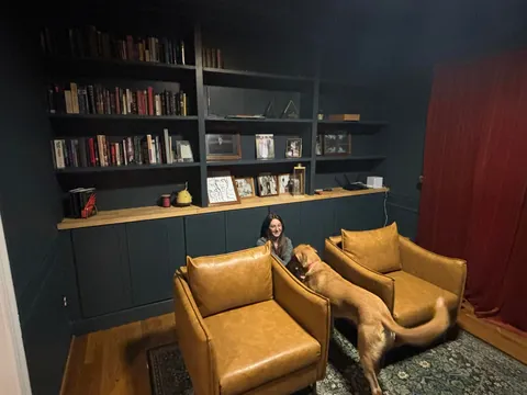 Dining Room Turned Library