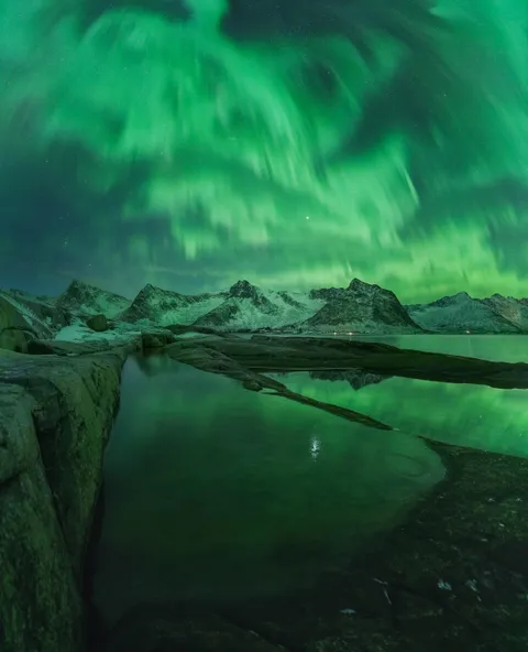 A big Auroral substorm in Northern Norway
