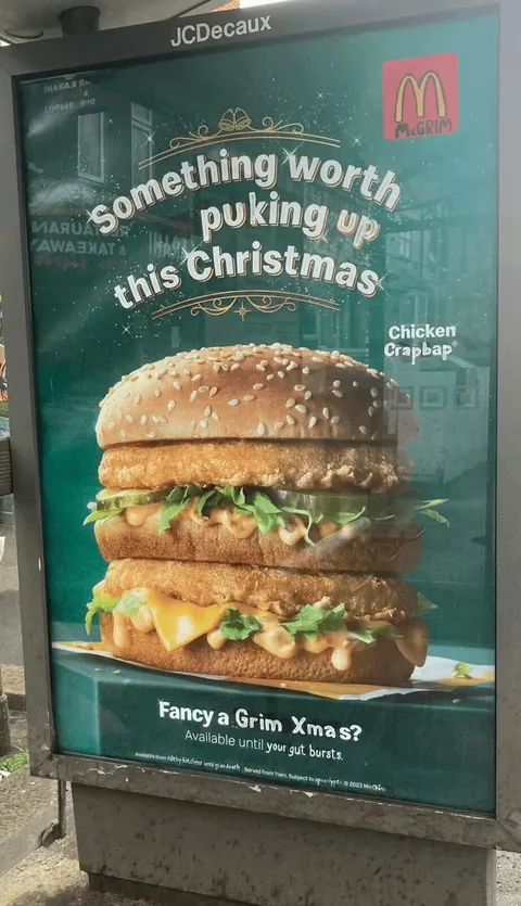 Vandalized McDonald's Ads