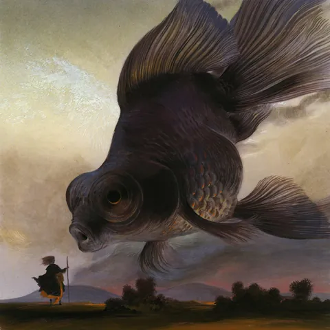 El Visiteur, Bill Mayer, Gouache on Paper, 2023