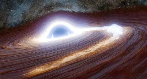 This black hole flare was 10 trillion times brighter than our Sun and 10 billion light years away and we’re just now seeing it.