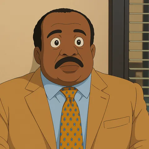 The Office in Studio Ghibli Style