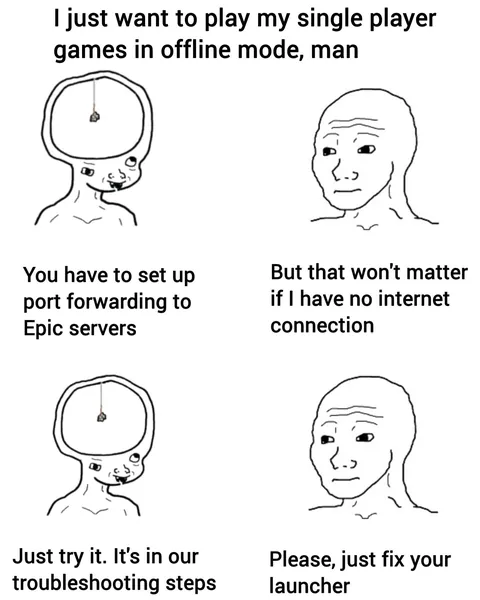 Actual convo I had with Epic Games support