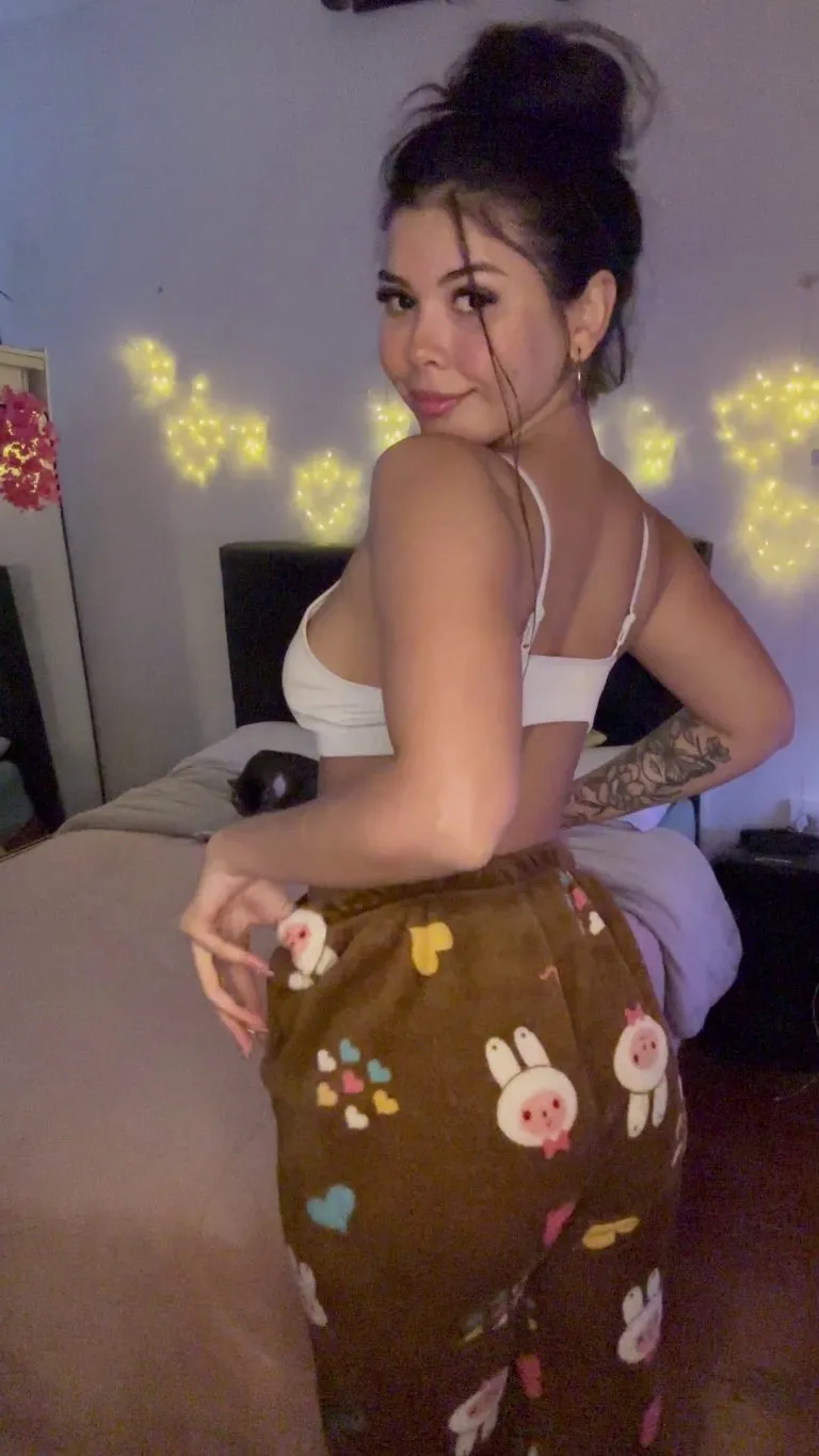 Latinas always have a little surprise underneath their pajamas