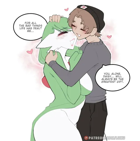 [Artist: Luxuriass] A of a trainer and his only Gardevoir