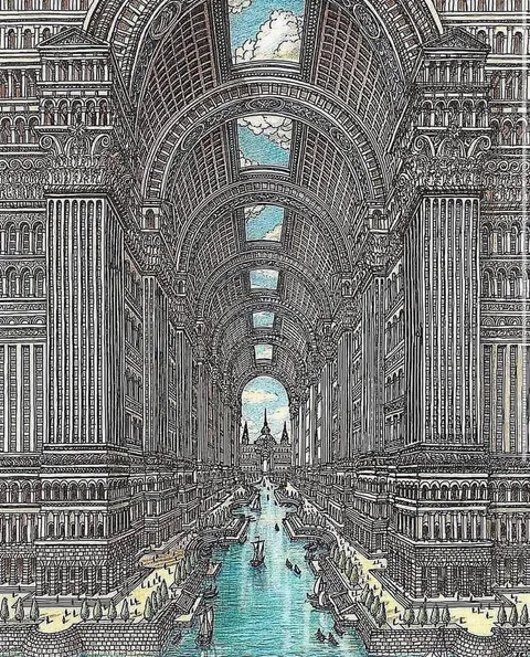 The Street Channel of the Ideal City by Arthur Skizhali-Weiss