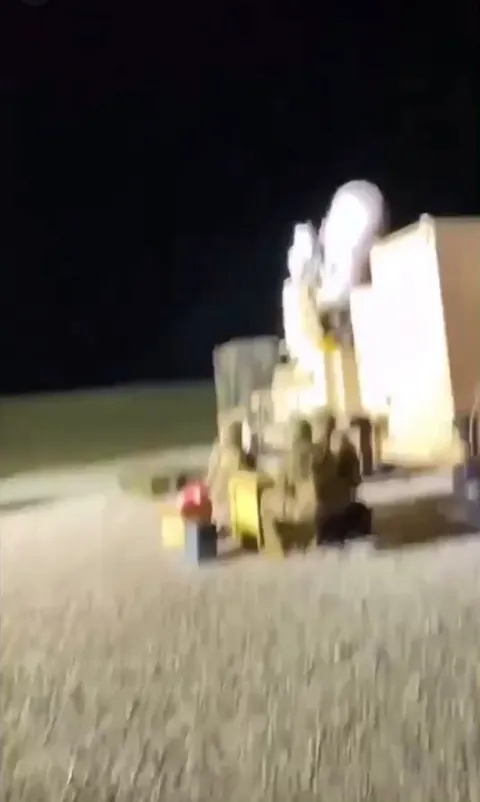 Phalanx CIWS system firing