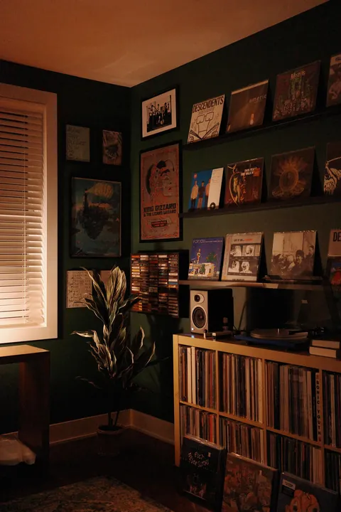 My vinyl listening room