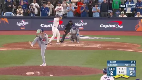 Addison Barger with the first pinch-hit grand slam in world series history