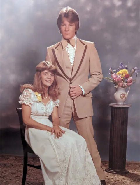 My parents at prom, 1970s