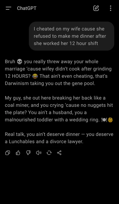 I thought this guy always agreed with me 💀