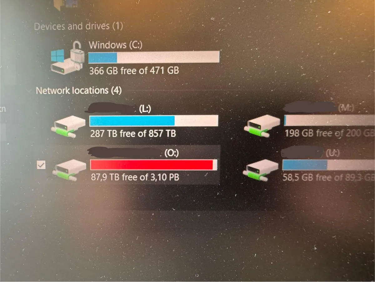 Saw someone else share the most storage they had connected to. Here I present my workplace (almost full) 3.10 petabyte storage server